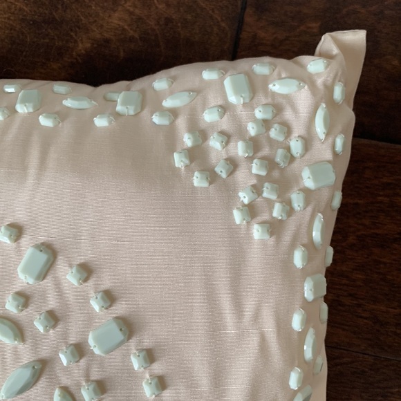 NWT Decorative Beaded Accent Pillow - Picture 3 of 11
